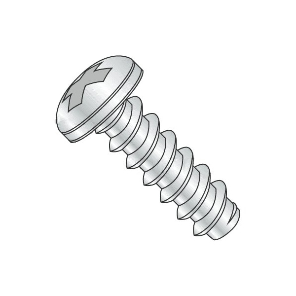 Newport Fasteners Self-Drilling Screw, #6 x 1-1/2 in, Zinc Plated Steel Pan Head Phillips Drive, 4000 PK 260157-4000 - main